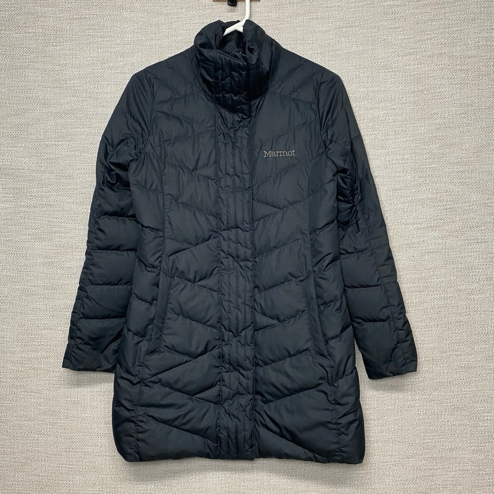 Marmot Varma Down Jacket S Womens 700 Fill Faux Fur Hood Black M901070